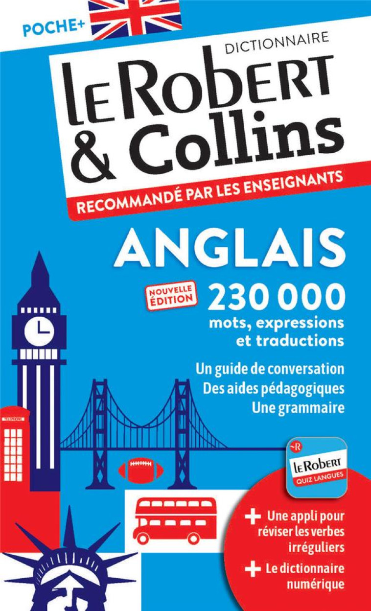 LE ROBERT & COLLINS POCHE PLUS ANGLAIS - COLLECTIF - LE ROBERT