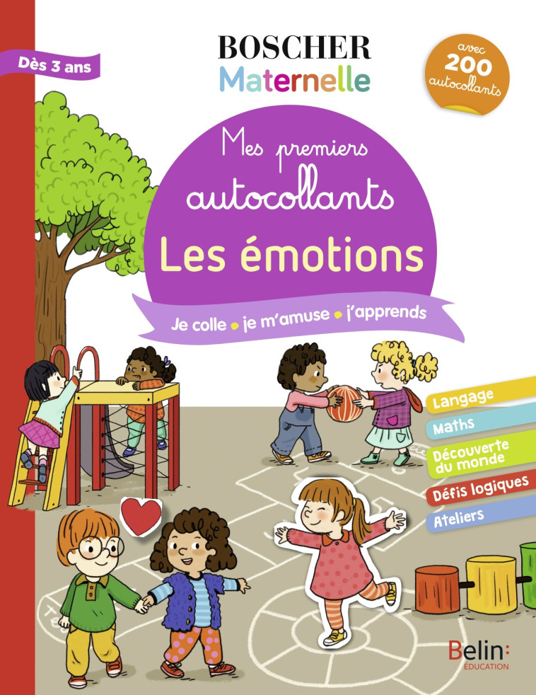 MES PREMIERS AUTOCOLLANTS - LES EMOTIONS - LASCAULT/GURREA - BELIN EDUCATION