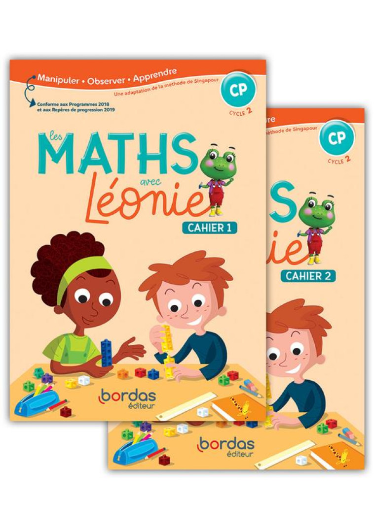 LES MATHS AVEC LEONIE : CP  -  CAHIER DE L'ELEVE (EDITION 2019) - COLLECTIF - BORDAS