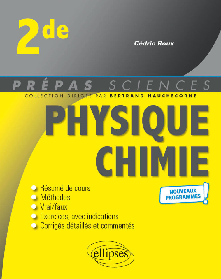 PHYSIQUE CHIMIE 2NDE ED 2021 - ROUX CEDRIC - ELLIPSES