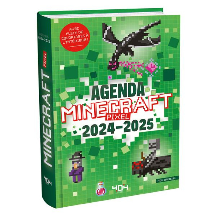 AGENDA MINECRAFT PIXELS - 2024-2025 - COLLECTIF - NC