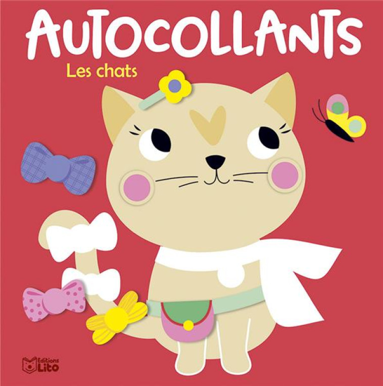 LES CHATS AUTOCOLLANTS - CORINNE LEMERLE - LITO