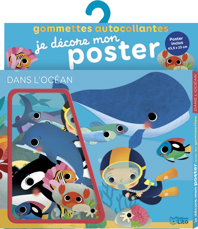 GOMMETTES AUTOCOLLANTES - DANS L-OCEAN - DANIA FLORINO - LITO