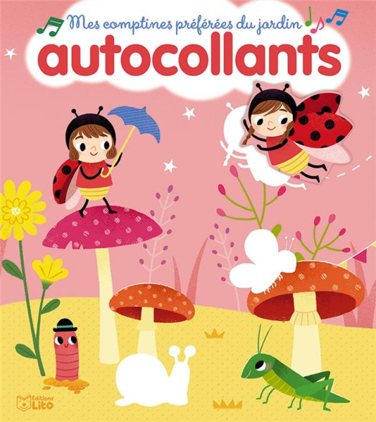 MES COMPTINES PREFEREES DU JARDIN EN AUTOCOLLANTS COCCINELLE DEMOISELLE - YI-HSUAN WU - LITO