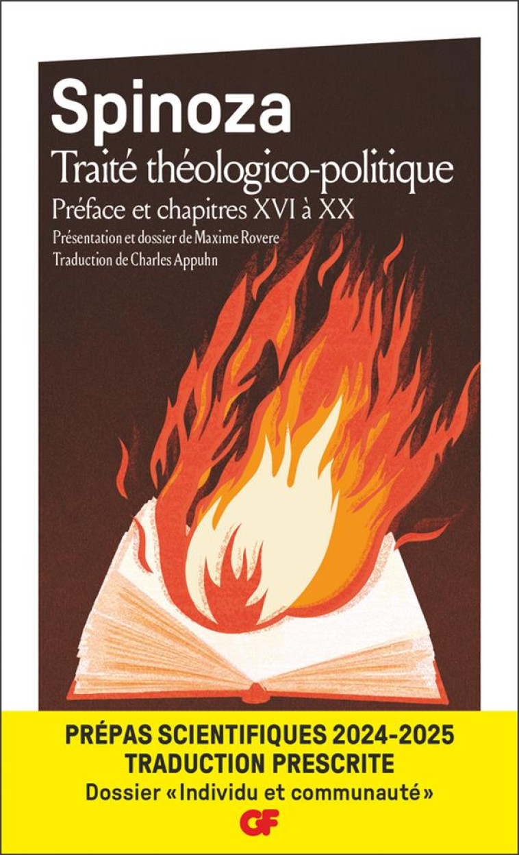 TRAITE THEOLOGICO POLITIQUE - SPINOZA - FLAMMARION