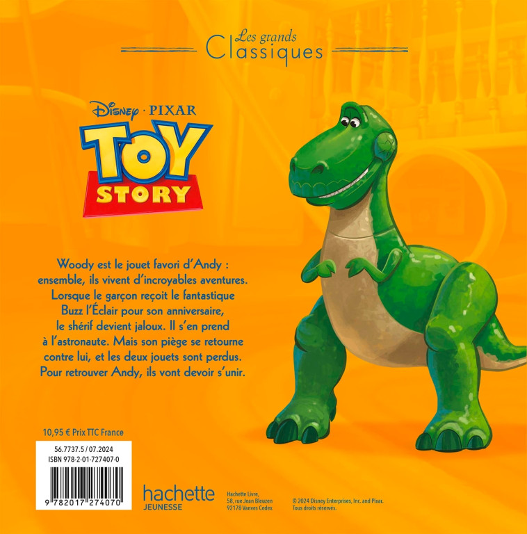 TOY STORY - Les Grands Classiques - L'histoire du film - Disney Pixar - DISNEY - DISNEY HACHETTE