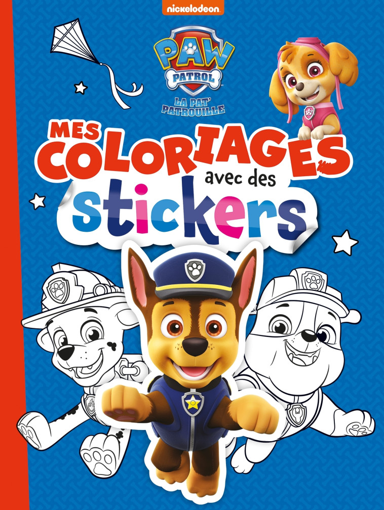 Pat' Patrouille - Mes coloriages avec des stickers - XXX - HACHETTE JEUN.