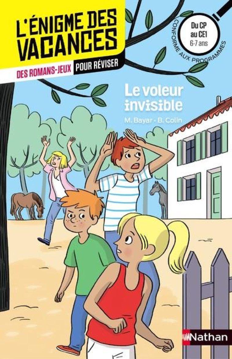 L-ENIGME DES VACANCES DU CP AU CE1 - LE VOL EUR INVISIBLE - BAYAR/COLIN/LALO - Nathan