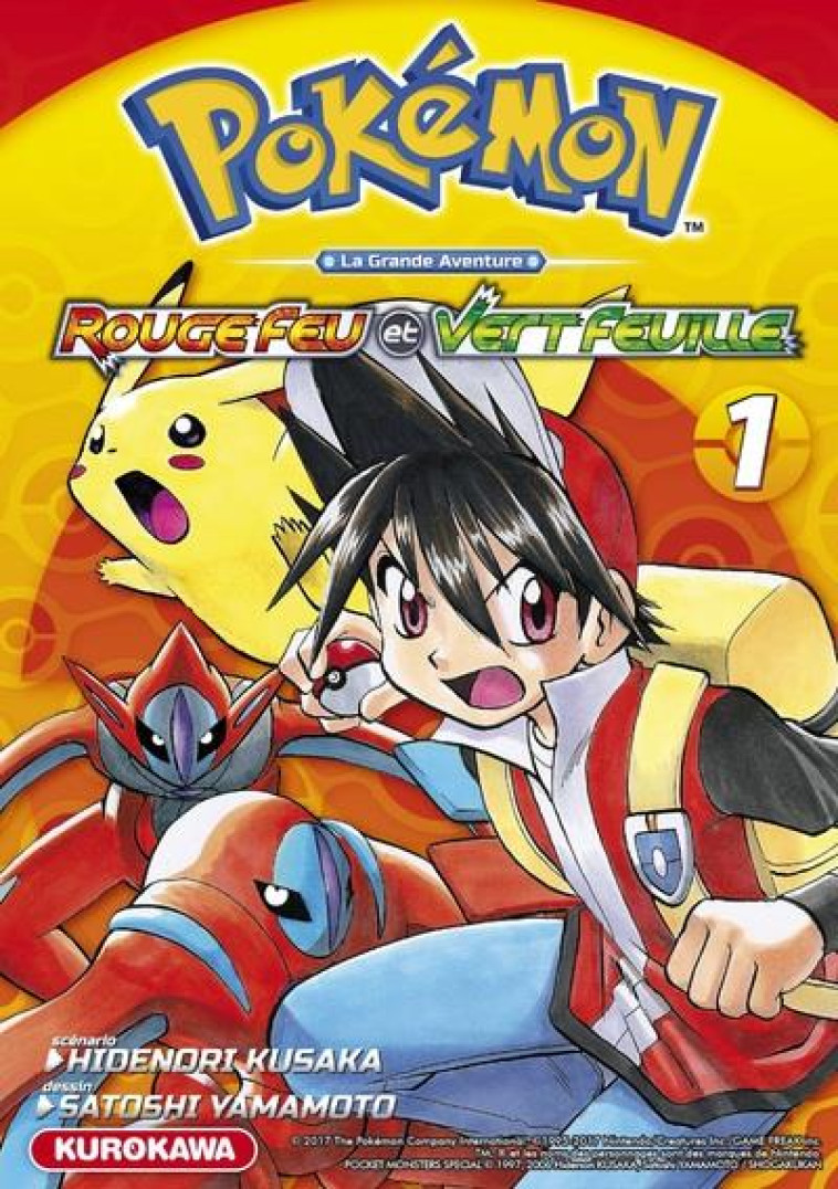 POKEMON ROUGE FEU ET VERT FEUILLE/EMERAUDE - TOME 1 - KUSAKA/YAMAMOTO - Kurokawa