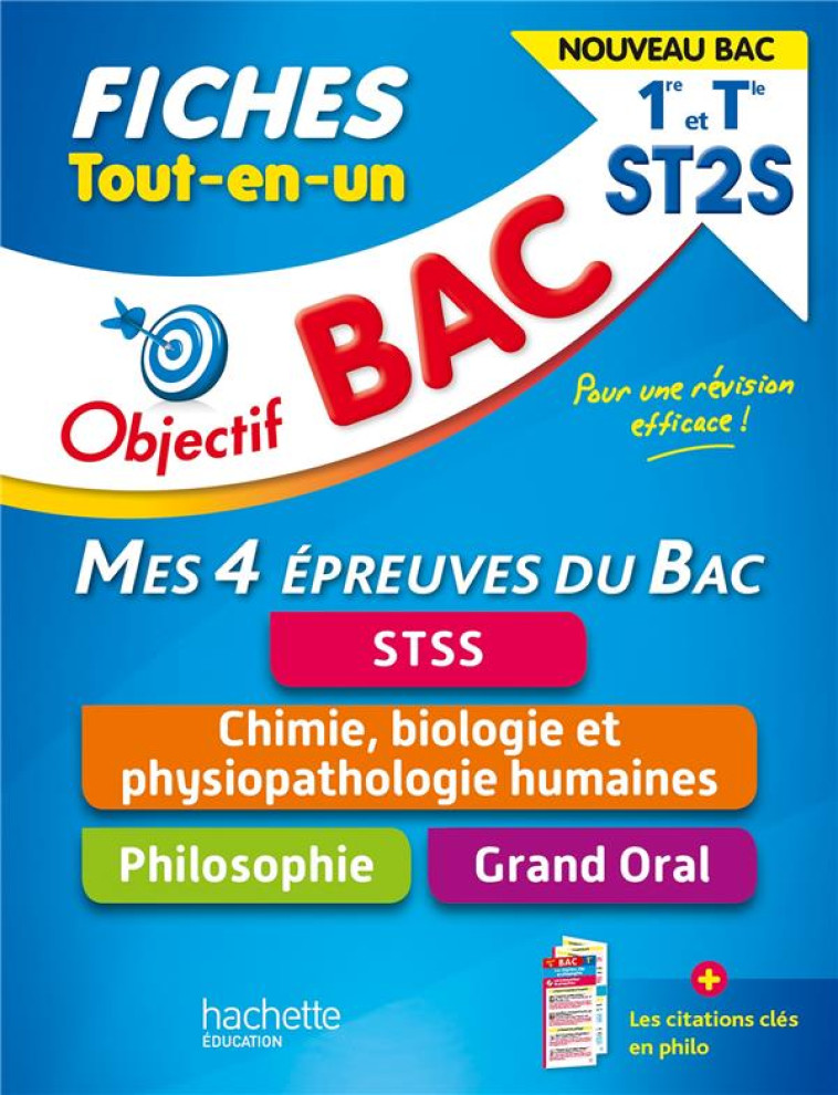 MES 4 EPREUVES DU BAC FICHES 1RE/TLE ST2S 2021 ST2S/CBPH/PHILO/ORAL - MENARD/OUMASSAOUD - HACHETTE