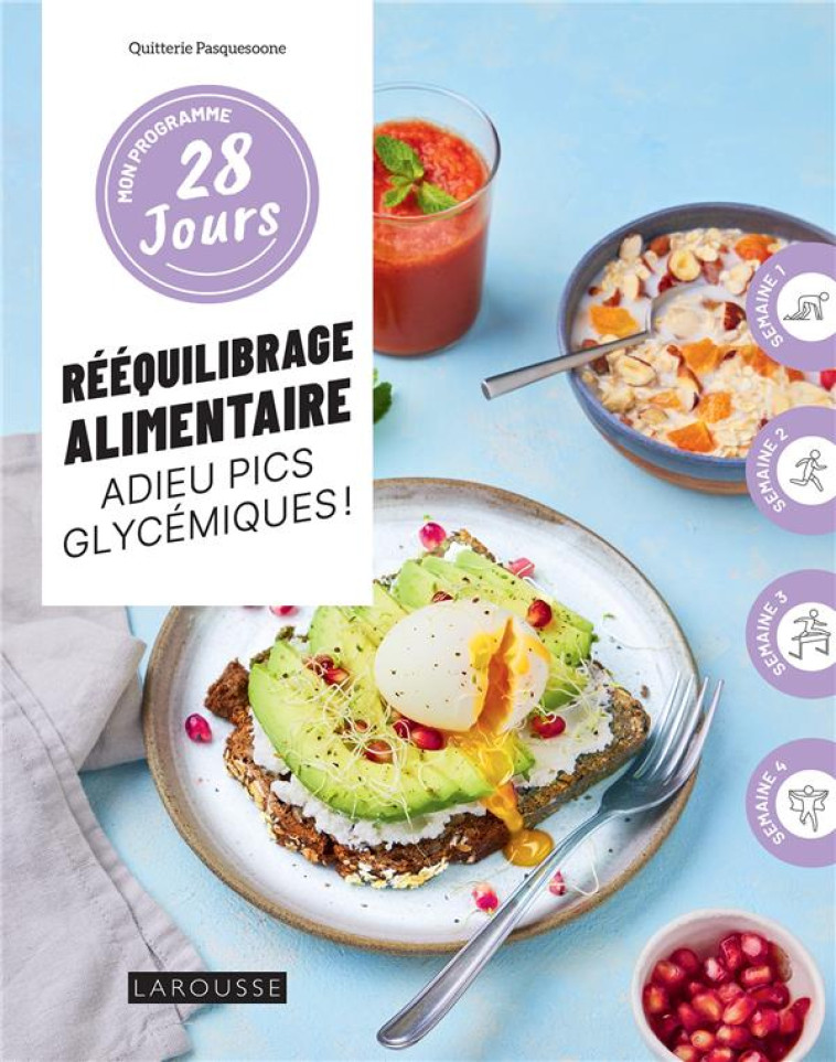 REEQUILIBRAGE ALIMENTAIRE, ADIEU PICS GLYCEMIQUES ! - PASQUESOONE Q. - LAROUSSE