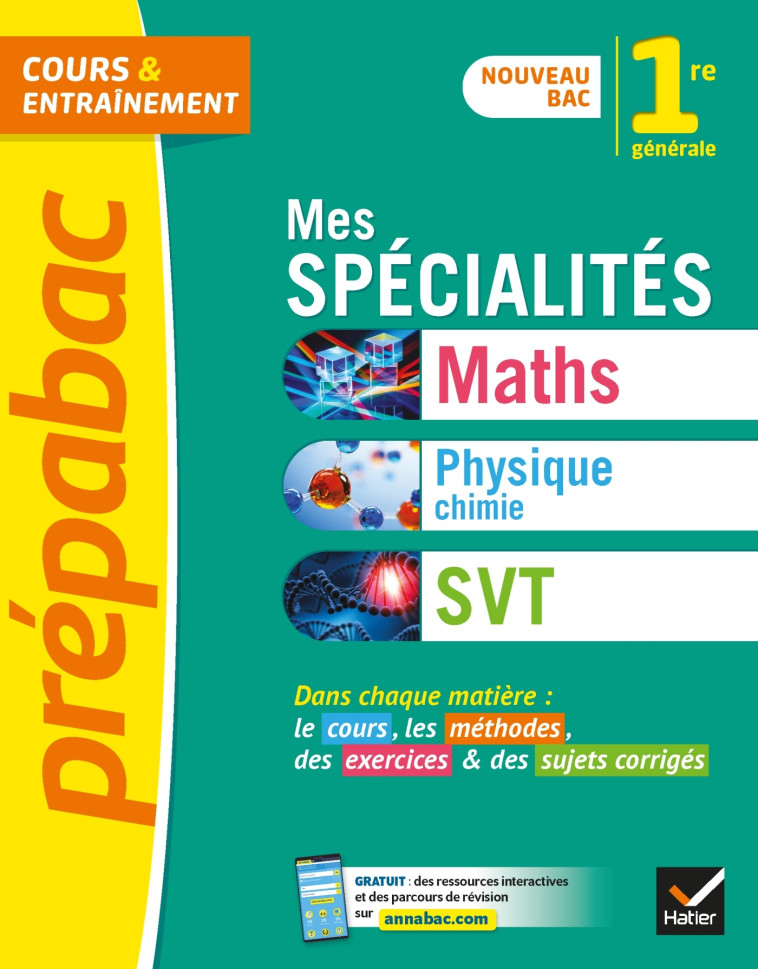 MES SPECIALITES MATHS, PHYSIQUE CHIMIE SVT 1RE 2019 - XXX - HATIER