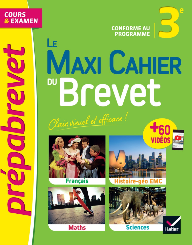 LE MAXI CAHIER DU BREVET  2022 COURS ET EXAMEN - XXX - HATIER