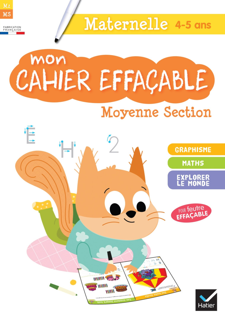 MON CAHIER EFFACABLE MOYENNE SECTION - COHEN/ROULLIER - HATIER