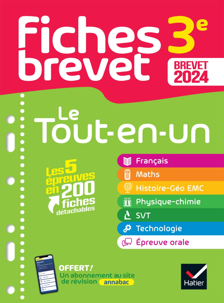 FICHES BREVET LE TOUT-EN-UN 3E 2024 - AUSSOURD/DEMEILLERS - HATIER