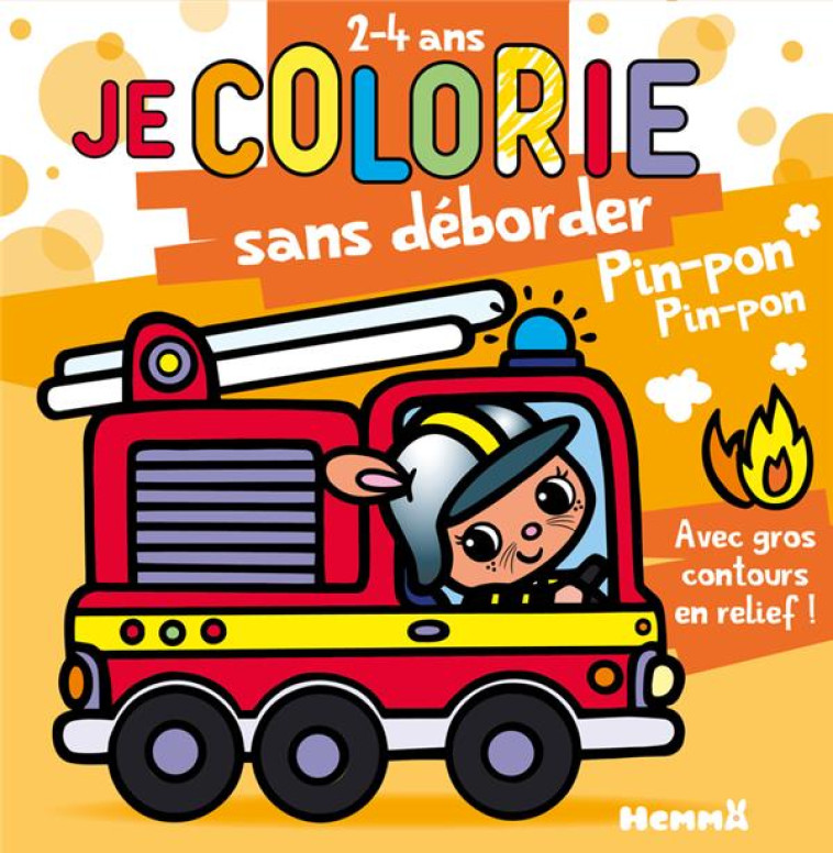 JE COLORIE SANS DEBORDER - PIN-PON (2-4 ANS) - PIETTE NADINE - HEMMA