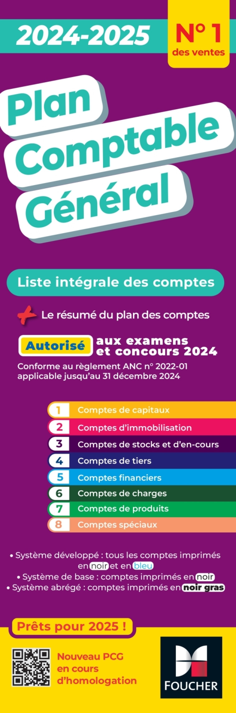 PLAN COMPTABLE GENERAL  2024-2025 - PAUGAM SEBASTIEN - FOUCHER