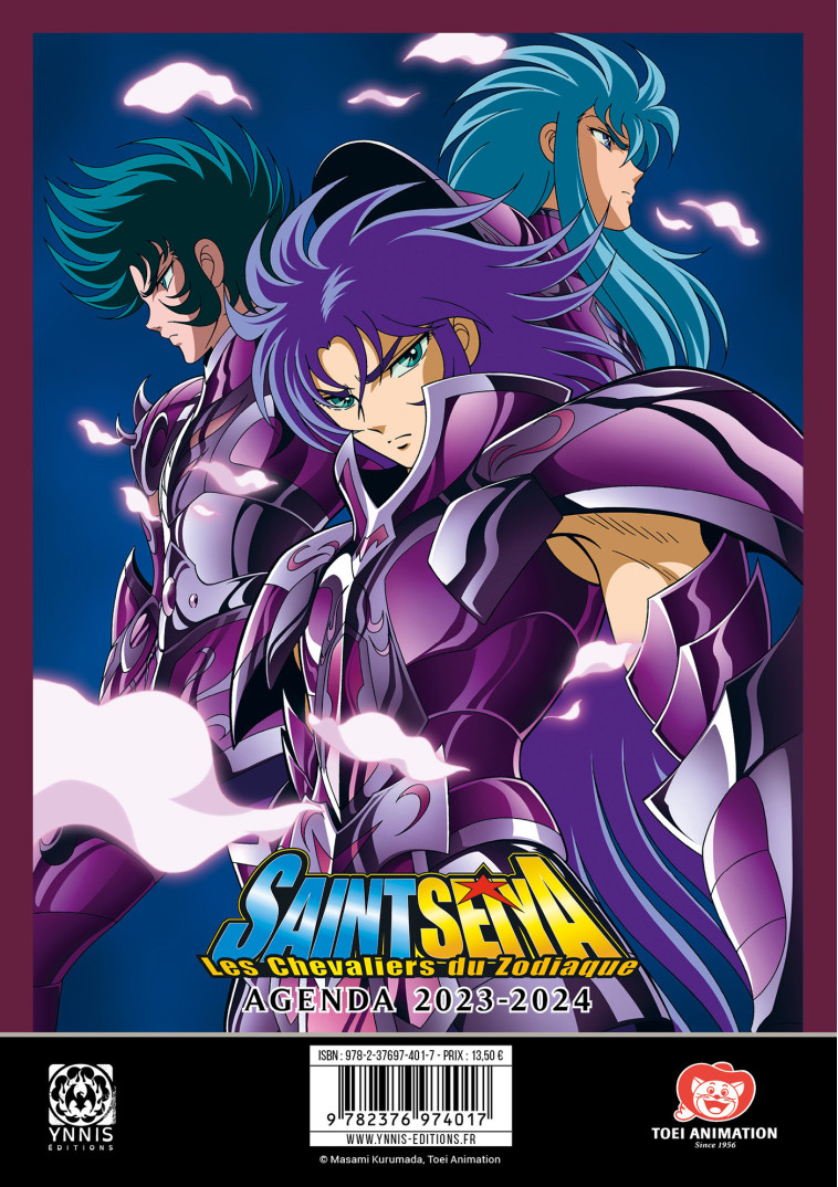 AGENDA SCOLAIRE 2023-2024 SAINT SEIYA HADES - XXX - YNNIS