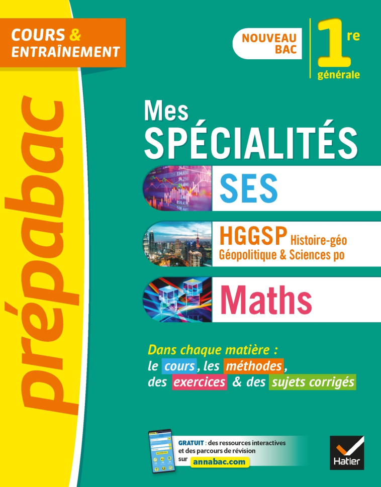 MES SPECIALITES MATHS, SES, HGGSP 1RE 2019 - XXX - HATIER