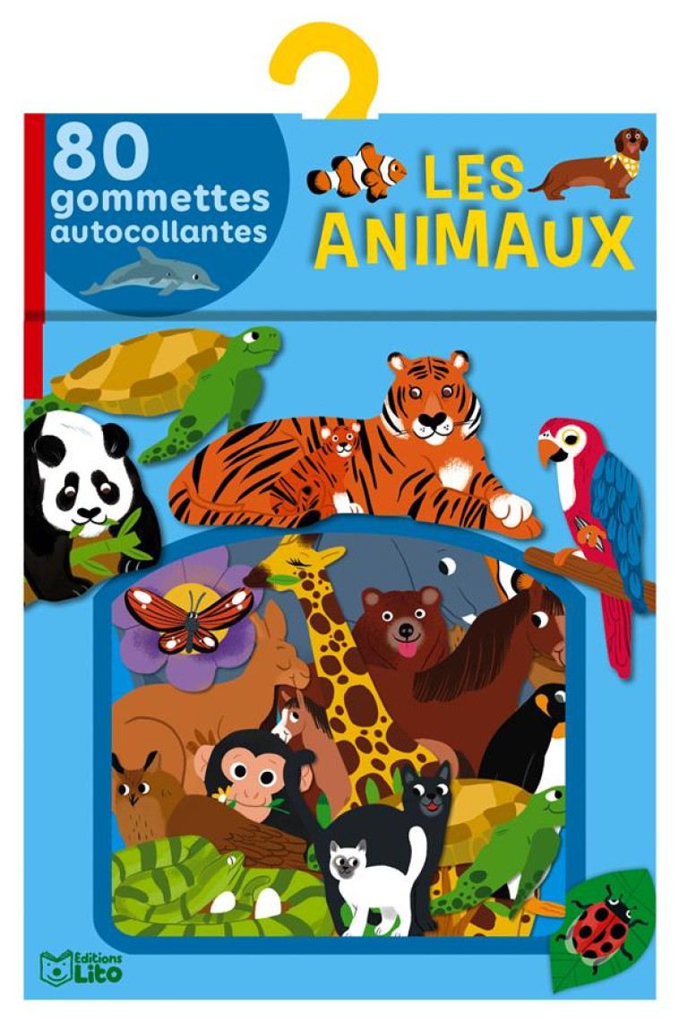 LES ANIMAUX 80 GOMMETTES AUTOCOLLANTES - XXX - NC