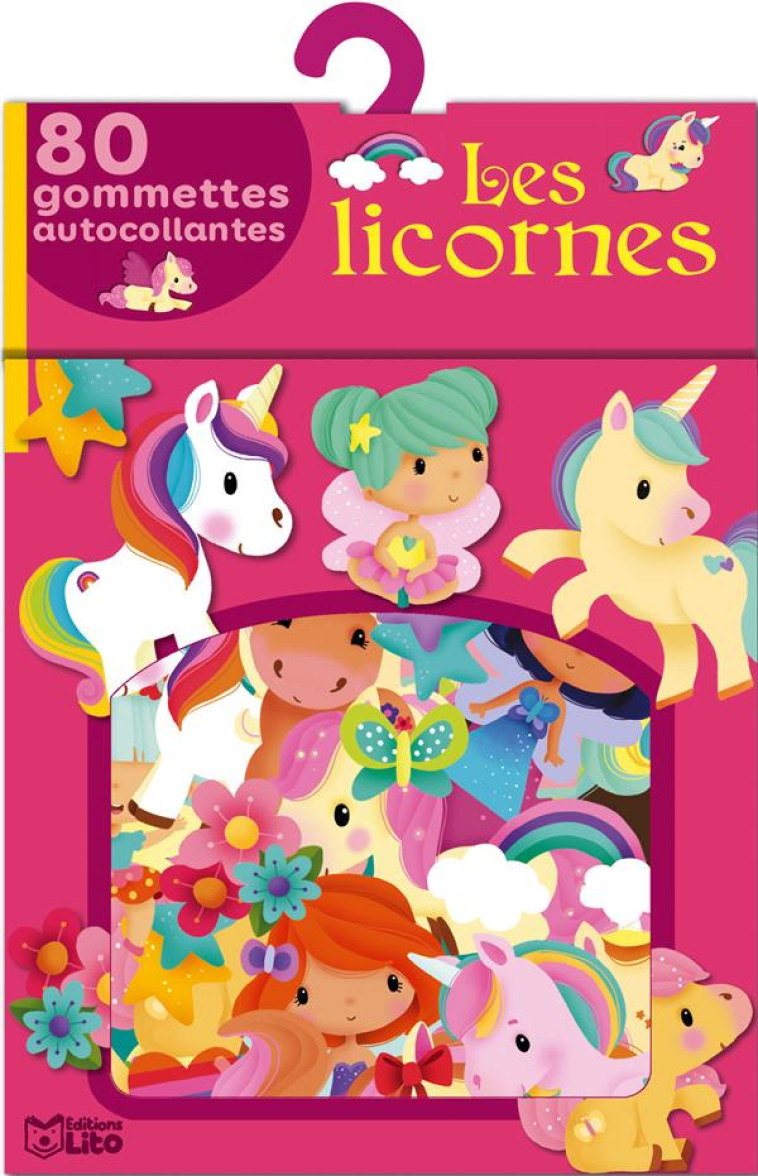 LES LICORNES 80 GOMMETTES AUTOCOLLANTS - XXX - NC