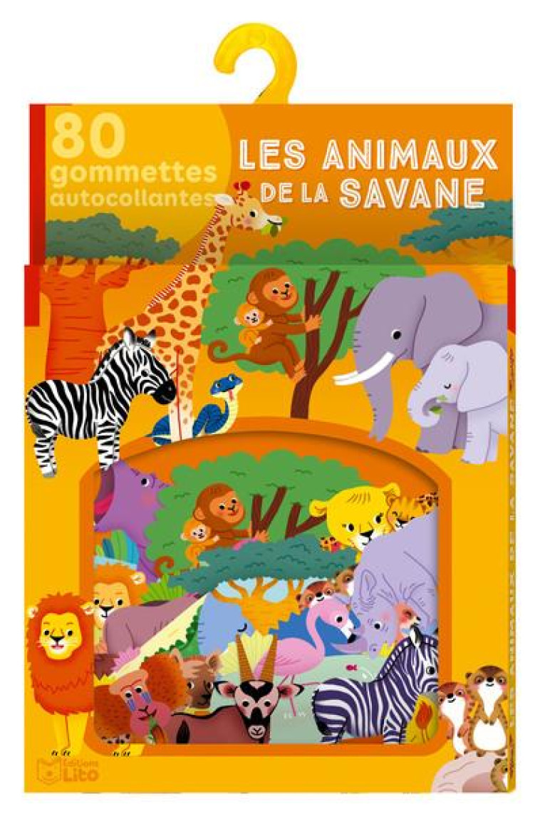 ANIMAUX DE LA SAVANE 80 GOMMETTES - XXX - NC