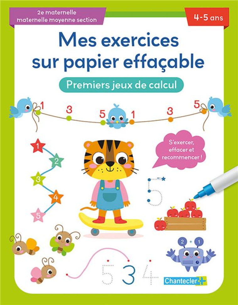 PREMIERS JEUX DE CALCUL 4-5 ANS - COLLECTIF - CHANTECLER