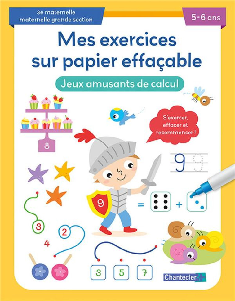 JEUX AMUSANTS DE CALCUL 5-6 ANS - COLLECTIF - CHANTECLER