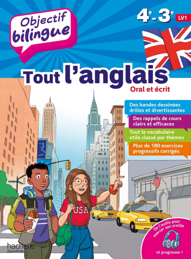 OBJECTIF BILINGUE TOUT L-ANGLAIS ORAL ET ECRIT LV1 4E ET 3E - GUIMBERTEAU/RONZEAU - HACHETTE