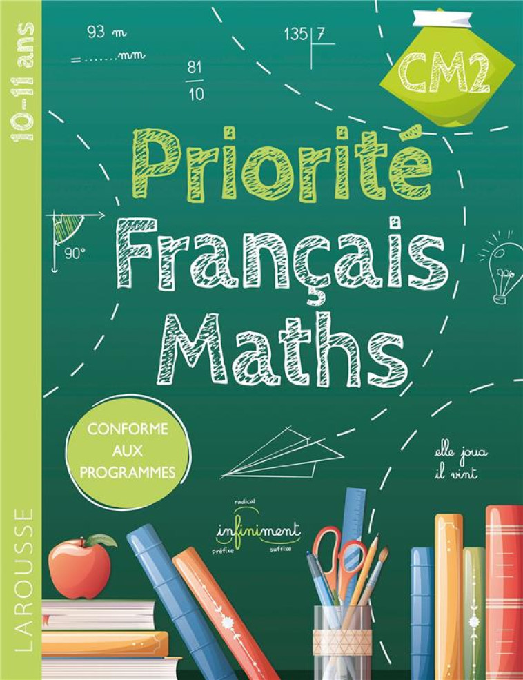 PRIORITE FRANCAIS-MATHS CM2 - COLLECTIF - LAROUSSE