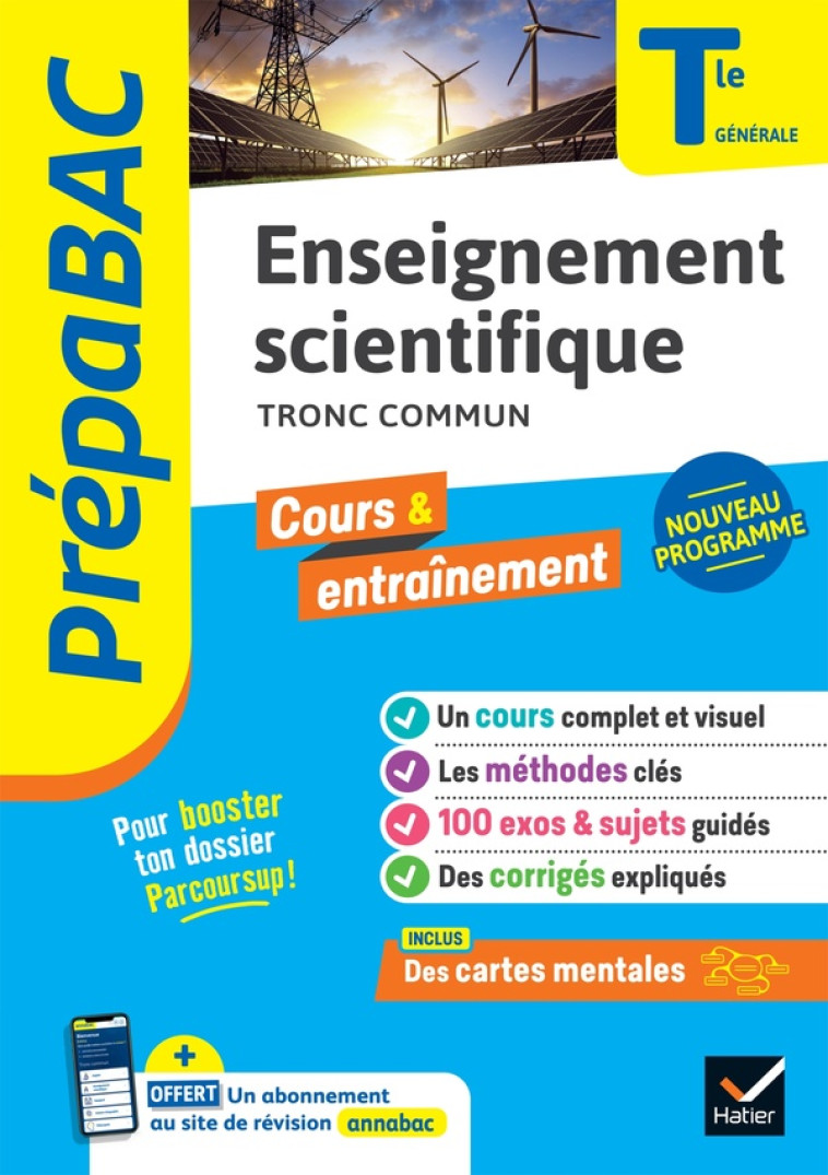 PREPABAC ENSEIGNEMENT SCIENTIFIQUE TLE GENERALE BAC 2024 - BERTHELOT/SALMON - HATIER SCOLAIRE