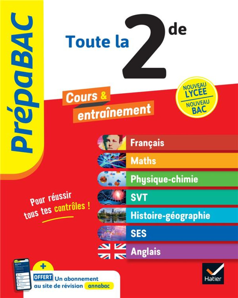 PREPABAC TOUTE LA 2DE (TOUTES LES MATIERES) - 2024-2025 - COLLECTIF - HATIER SCOLAIRE