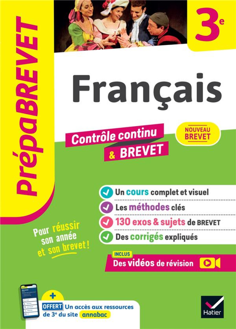 PREPABREVET FRANCAIS 3E BREVET 2025 - FORMOND/TAQUECHEL - HATIER SCOLAIRE