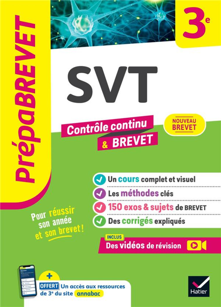 PREPABREVET SVT 3E BREVET 2025 - MADOZ-BONNOT FABIEN - HATIER SCOLAIRE