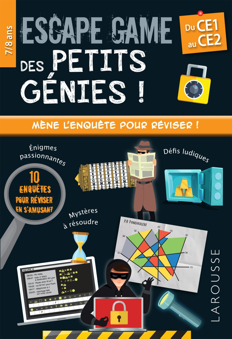 ESCAPE GAME DES PETITS GENIES CE1-CE2 - QUENEE MATHIEU - LAROUSSE