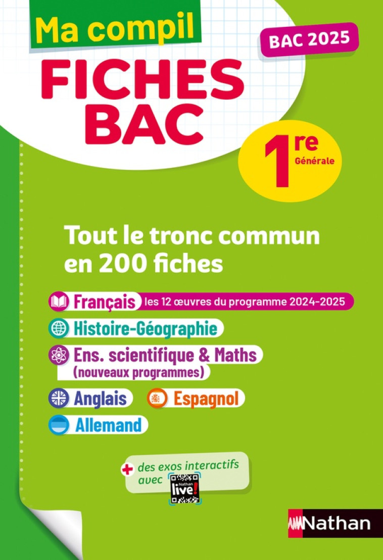 MA COMPIL FICHES BAC 1RE GENERALE - CASSOU-NOGUES/HEBERT - CLE INTERNAT