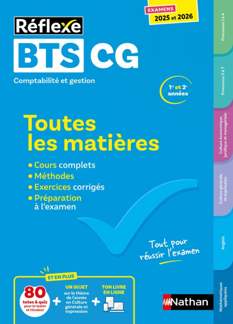 BTS CG (TOUTES LES MATIERES) 2024-2025 - BESSON/BONNET-PIRON - CLE INTERNAT