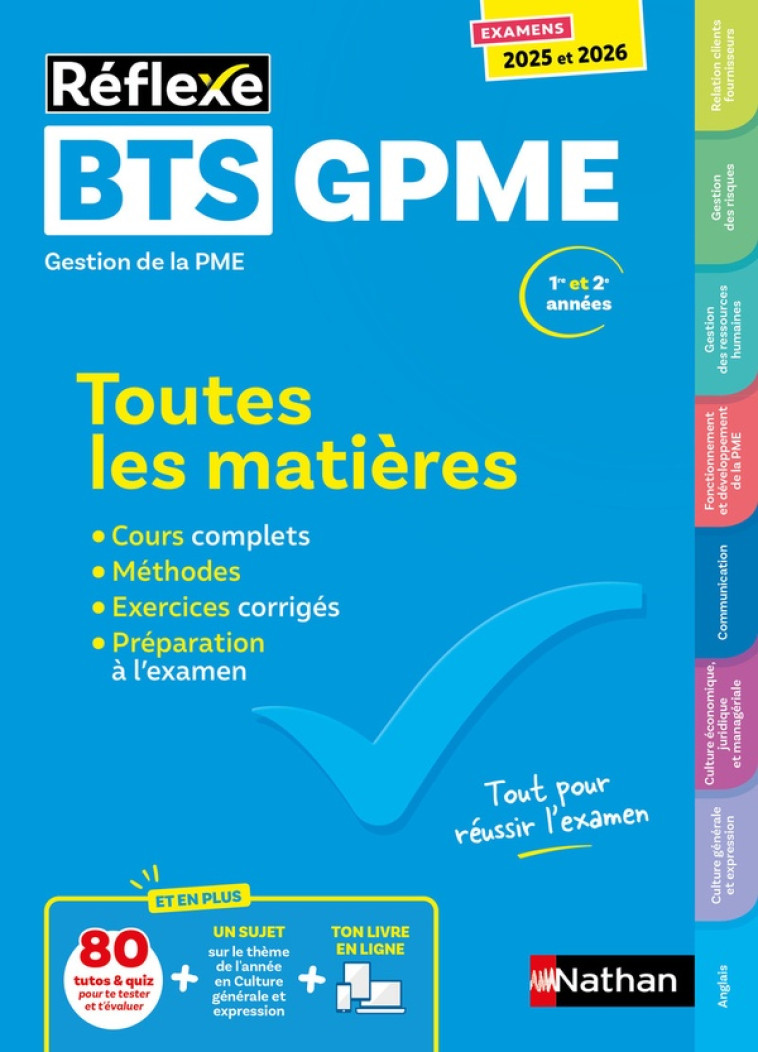 BTS GPME (TOUTES LES MATIERES) 2024-2025 - BESSON/BONNET-PIRON - CLE INTERNAT