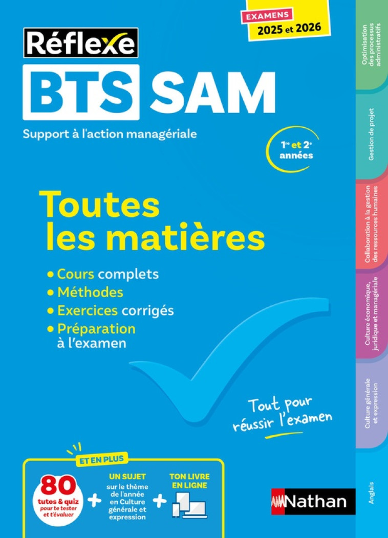 BTS SAM (TOUTES LES MATIERES) 2024-2025 - BESSON/BONNET-PIRON - CLE INTERNAT