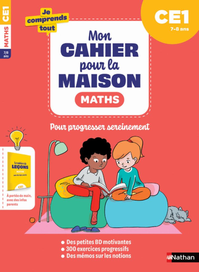 Mon cahier pour la maison - Maths CE1 - Petit-Jean Isabelle, Calle Véronique, Pinto Deborah - NATHAN