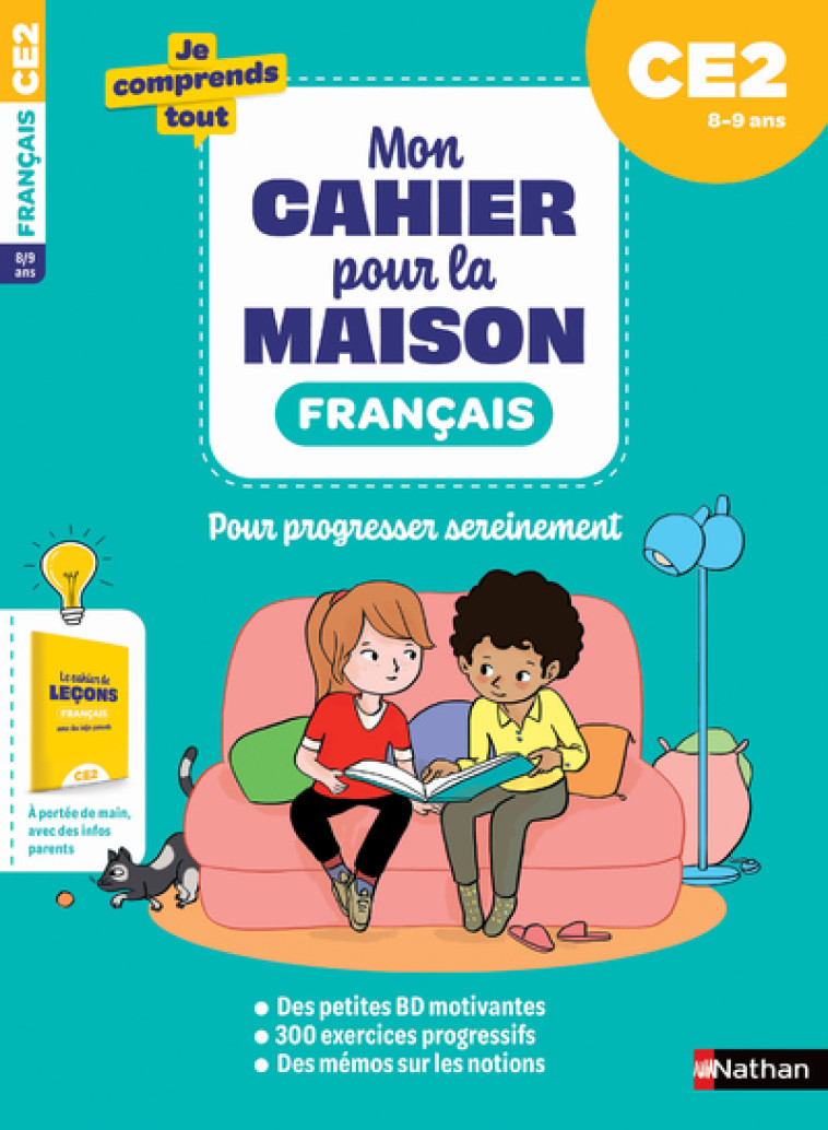 Mon cahier pour la maison - Français CE2 - Poiraud-Borny Isabelle, Gribouille Mary, Petit-Jean Isabelle - NATHAN