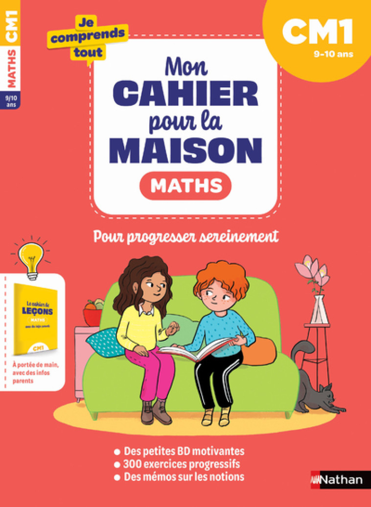 Mon cahier pour la maison - Mathématiques CM1 - Petit-Jean Isabelle, Chavaroche Sylvie, Ginet Sylvie, Ferrari Camille - NATHAN