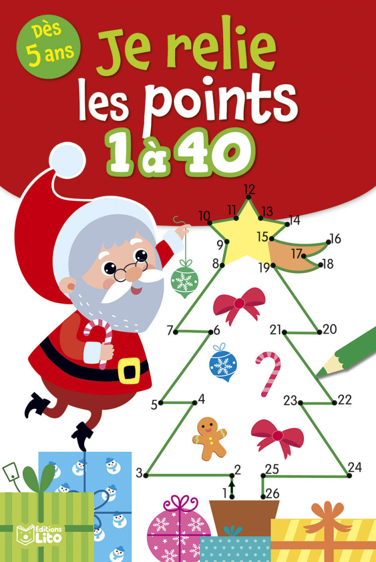 RELIE LES POINTS 1 A 40 NOEL - FOLLIO-VREL ROZENN - LITO