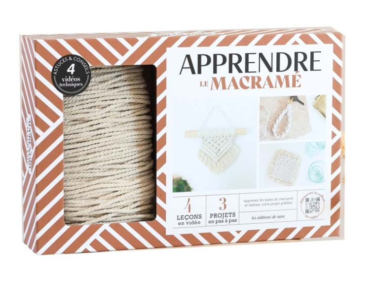 Coffret Apprendre le macramé - Dubroeucq Florine - DE SAXE