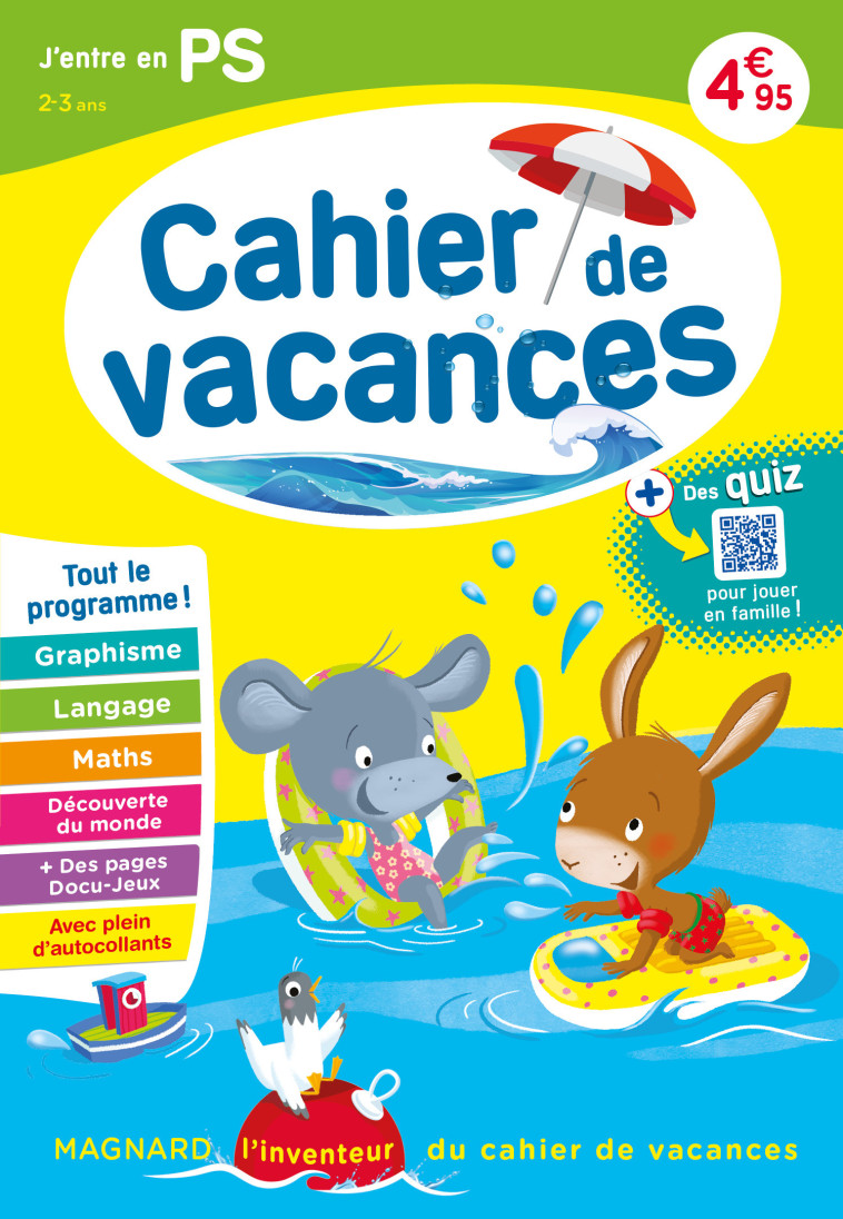 Cahier de vacances 2024, J'entre en petite section 2-3 ans - Perrot Aurélie - MAGNARD