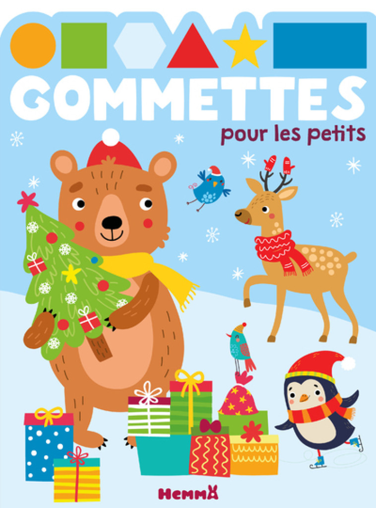 Gommettes pour les petits (Ours Noël) - Collectif Collectif - HEMMA