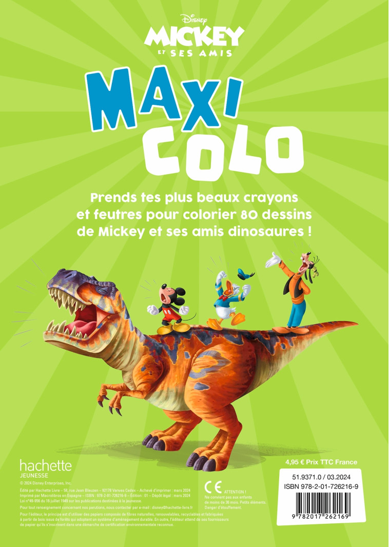 DISNEY - Maxi Colo - Dinosaures - XXX - DISNEY HACHETTE