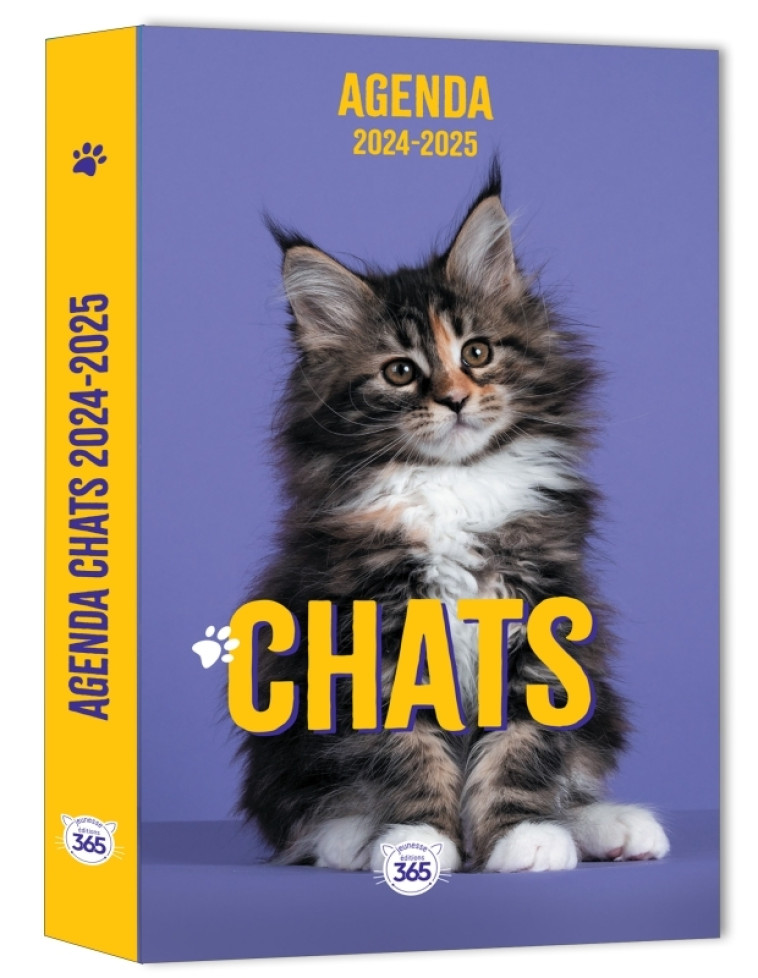 Agenda scolaire 2024-2025 Chats -  - 365 PARIS