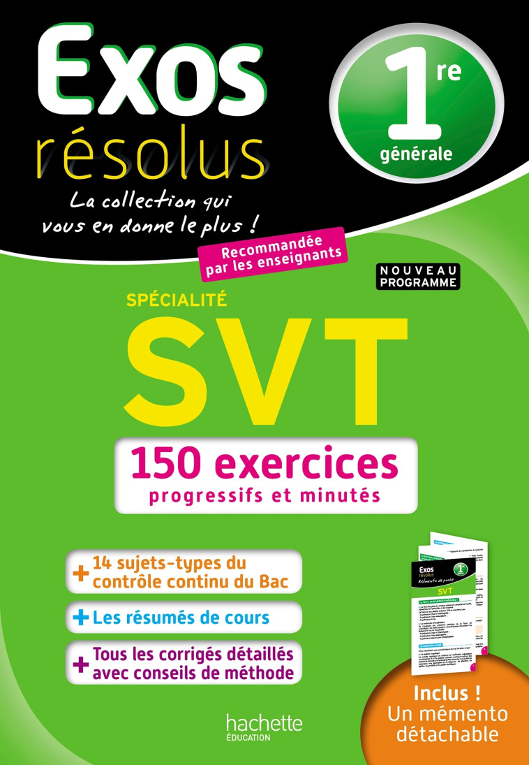 Exos Résolus - SPECIALITE SVT 1ère - Delguel Patrice, Fabien Nathalie - HACHETTE EDUC