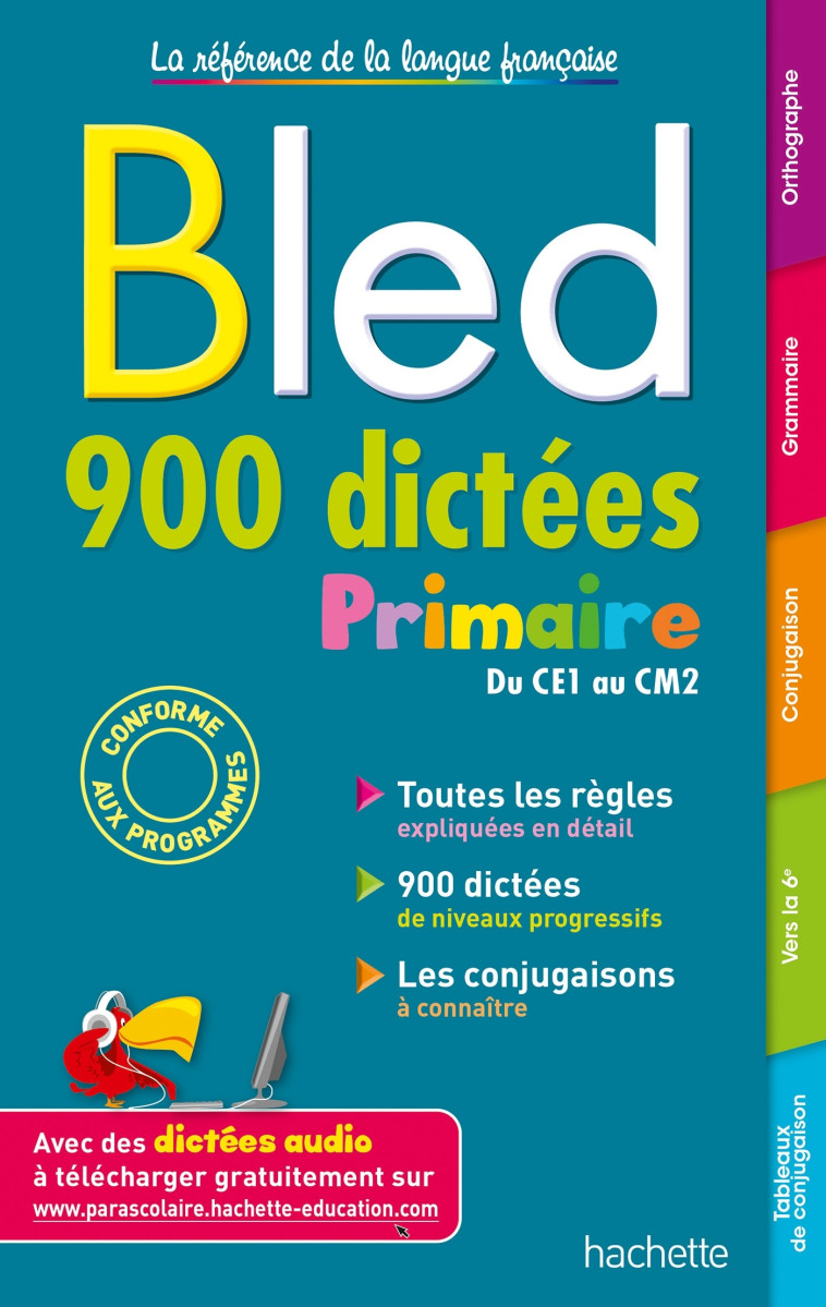 BLED 900 Dictées Primaire - Berlion Daniel - HACHETTE EDUC